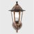 Outdoor IP44 Wall Lantern Black/Gold/Clear