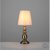 MiniSun Sierra Traditional Touch Table Lamp Antique Brassed / Cream