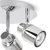 MiniSun Benton 3 Way IP44 Round Plate Bathroom Spotlight Chrome