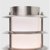 Outdoor IP44 Wharf Wall Lantern Stainless Steel/Frosted