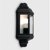 Outdoor IP44 Banbury Wall Flush Mounted Lantern Black/Frosted