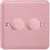 2 Gang 2-Way Push-on Push-off Lily Dimmer suitable for 1-10 LEDs (Rose Pink)