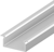 2 Metre Aluminium LED Profile P6-5 Silver