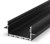 2 Metre Architectural Black LED Profile (64mm x 25mm) P23-2 for Plasterboard