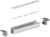 2 Metre Deep Recessed Aluminium LED Profile P18-1 (15.85mm x 15.4mm) C/W Clear Cover