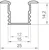 2 Metre Deep Recessed Black LED Profile P18-1 (15.85mm x 15.4mm) C/W Clear Cover