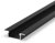 2 Metre Recessed Black Aluminium Profile (25mm x 6.2mm) P6-2