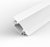 2 Metre Surface Mounted Corner White LED Profile P7 (31.87mm x 4mm) C/W Opal Cover