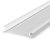 2 Metre Wide Recessed Aluminium LED Profile White (58.4mm x 9.2mm) P21-1