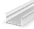 2 Metre Wide Recessed White LED Profile (58mm x 25mm) P23-1
