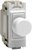 2-Way Push-On/Off Rotary LED Dimmer 0-120W (1-10 LEDs) (1 Grid Space) (White)