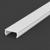 2 Metre C13 Strip Profile Opal Cover (for P3, P4-1, P6-2 P18-2) Flat-Top