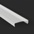 2 Metre C2 Strip Profile Opal Cover (for P13-1 and P14-1) Rounded-Top