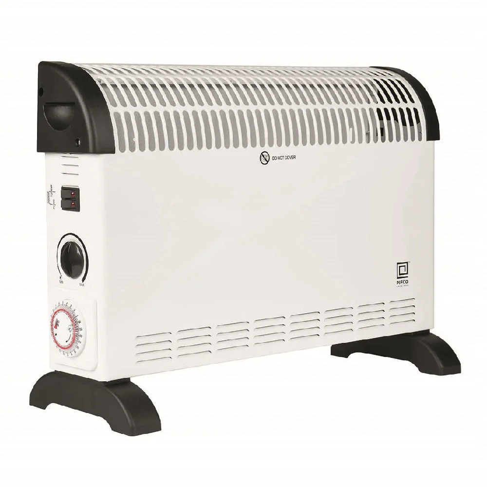 Pifco 20000W Free Standing Portable 'Electric Heater' With Timer 3 Adjust in White