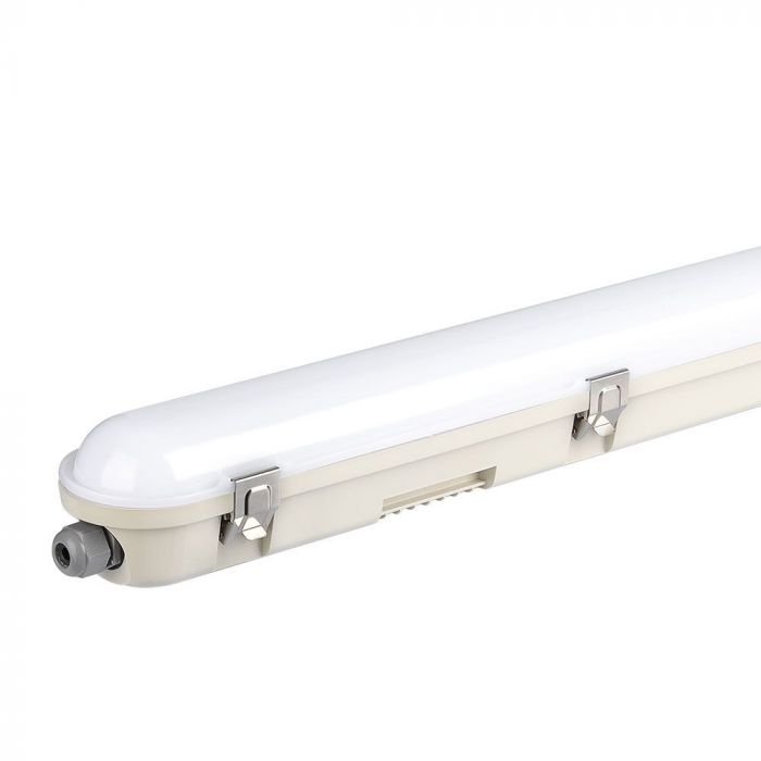 150CM 48W LED WP Lamp Fitting Samsung Chip Milky Cover + SS Clips 6500K VT-150148