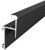 (20.4mm x 42mm) 1 metre Black Anodised Profile GK4-1