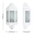 Outdoor IP44 Kayleigh Wall PIR Lantern White/Frosted