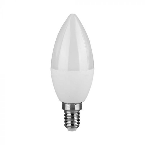 V-Tac 4.5W C37 LED Candle Bulb Samsung Chip E14 6500K White This is a Product image