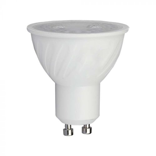 V-Tac 6W GU10 Ripple Plastic Spotlight Samsung Chip 4000K 38'D Cool White This is a Product image