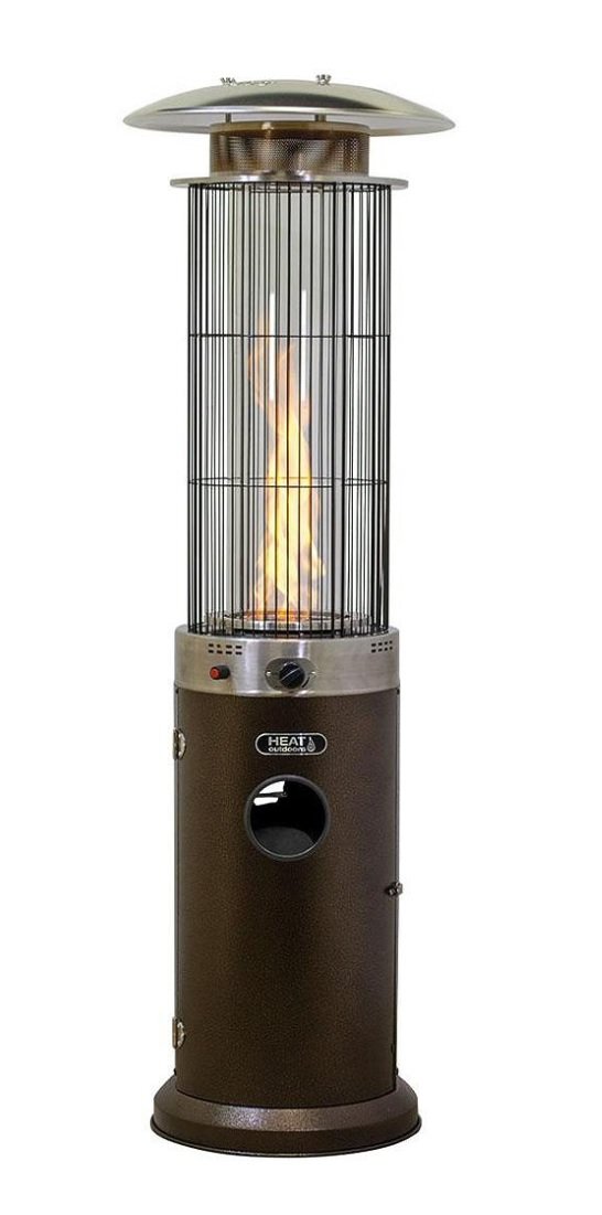 Heat Outdoors Bronze Santini ECO Flame Gas Patio Heater