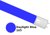 2ft Daylight Blue (165) Coloured Sleeve for LED Tubes (32mm Dia)