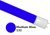 2ft Medium Blue (132) Coloured Sleeve for LED Tubes (32mm Dia)