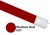 2ft Medium Red (027) Coloured Sleeve for LED Tubes (32mm Dia)