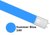 2ft Summer Blue (140) Coloured Sleeve for LED Tubes (32mm Dia)