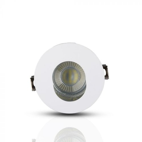 V-Tac GU10 Round Shaped Spotlight Fitting in White and Chrome (VT-874) This is a Product image