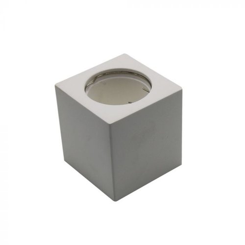 V-Tac Square Shaped Surface Mounting Bulb Holder in White for GU10 Bulbs (VT-727) This is a Product image