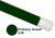 3ft Primary Green (139) Coloured Sleeve for LED Tubes (32mm Dia)