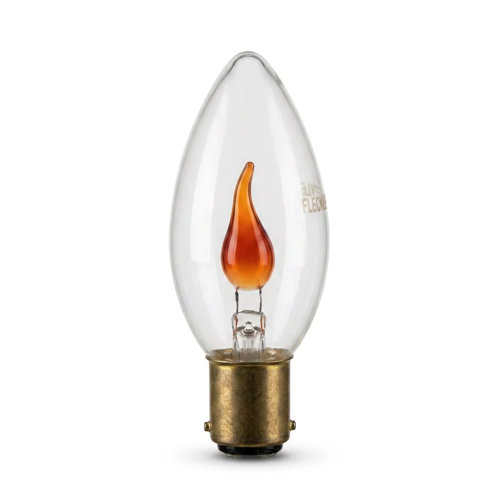 3W Incandescent Flicker Flame Candle 15mm Ba15d/SBC