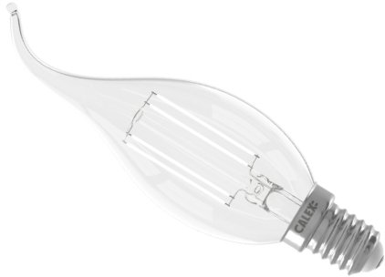 Calex Dimmable LED Filament 3.5W Flame Tipped Candle SES Very Warm White Clear (30W Alternative) This is a Product image