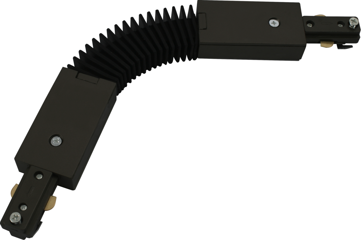 KnightsBridge 230V Single Circuit Track Flexible Connector - Black