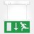 Eterna Daylight 2.3W LED Emergency Hanging Exit Sign Light with Down Arrow Running Man Legend + Adju