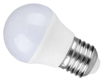 V-Tac 7W E27 LED Plastic Golfball Bulb with Samsung Chip (45W Equivalent) 3000K - Warm White This is a Product image