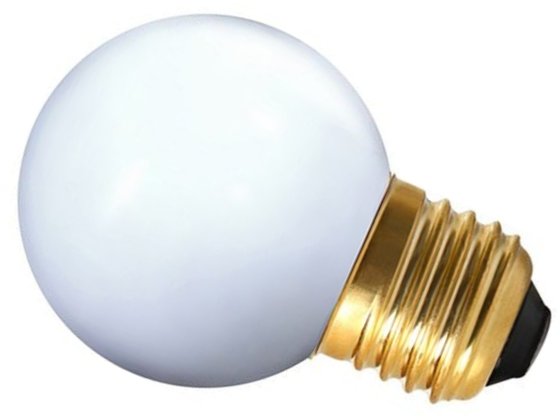 Girard Sudron 1W White LED E27 Golfball IP44 Cool White (Pearl Finish 5W Alternative) This is a Product image