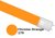 5ft Chrome Orange (179) Coloured Sleeve for LED Tubes (32mm Dia)