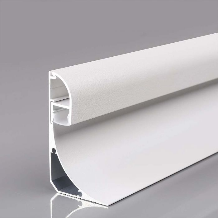 (60mm x 36mm) 2 Metre Corner Mounted Silver LED Profile with Cover