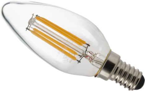 BELL Lighting 4 Watt LED Filament Clear Candle (Very Warm White) SES Capped This is a Product image