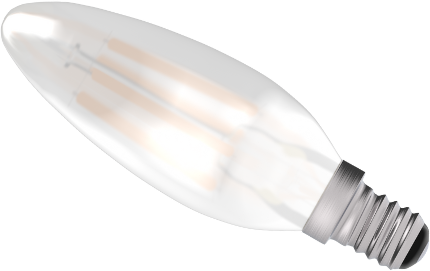 BELL Lighting 3.3 Watt LED Filament Satin Candle (Very Warm White) SES Capped This is a Product image