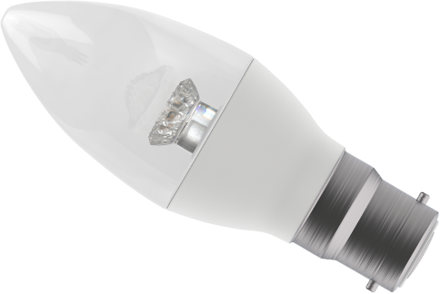Bell Lighting 3.9W LED Dimmable Candle Clear - BC, 2700K (50W Alternative) This is a Product image