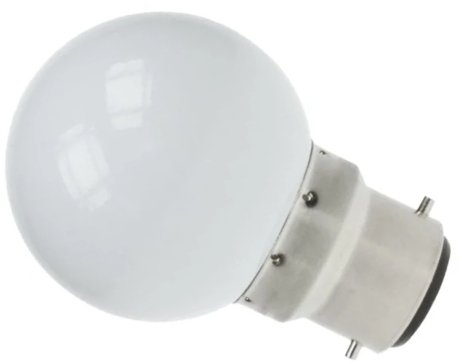Prolite LED Golfball 1.5W BC (Cool White) This is a Product image