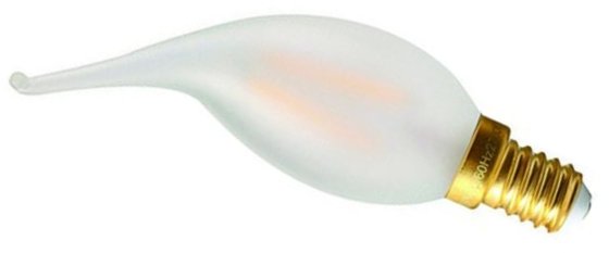 Girard Sudron 4W Small Edison Screw Very Warm White 300LM Dimmable MAT CV4 Filament LED Candle This is a Product image