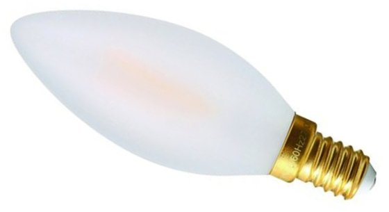 Girard Sudron 4W Small Edison Screw Very Warm White 300LM Dimmable MAT C35 Filament LED Candle This is a Product image