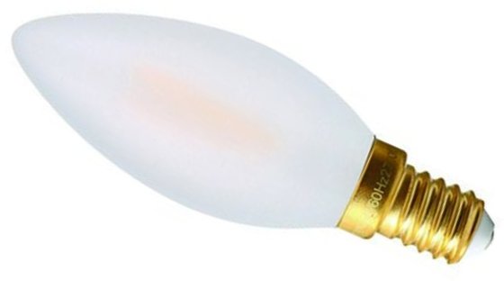 Girard Sudron 5W Small Edison Screw Very Warm White 500LM Dimmable C35 Filament LED Candle This is a Product image
