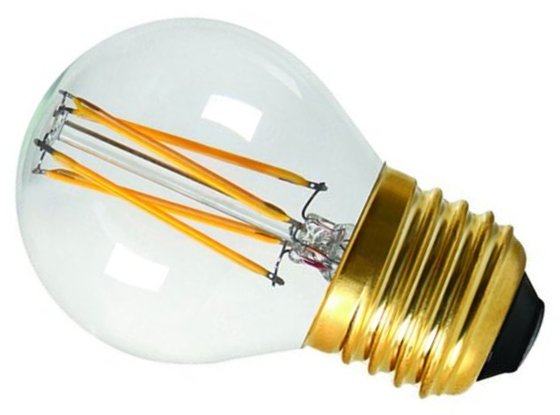 Girard Sudron Clear Filament 5w Edison Screw Very Warm White 610lm G45 Golf Ball LED This is a Product image