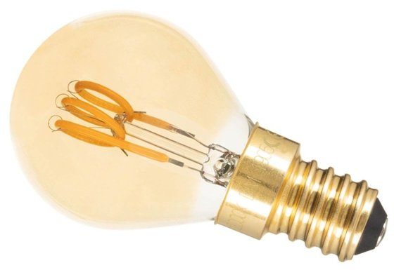 Girard Sudron Ambre Filament 3w Small Edison Screw 155lm Dim G45 Golf Ball LED This is a Product image