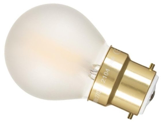 Girard Sudron Mat Filament 5w Bayonet Cap Very Warm White 500lm Dim G45 Golf Ball LED This is a Product image
