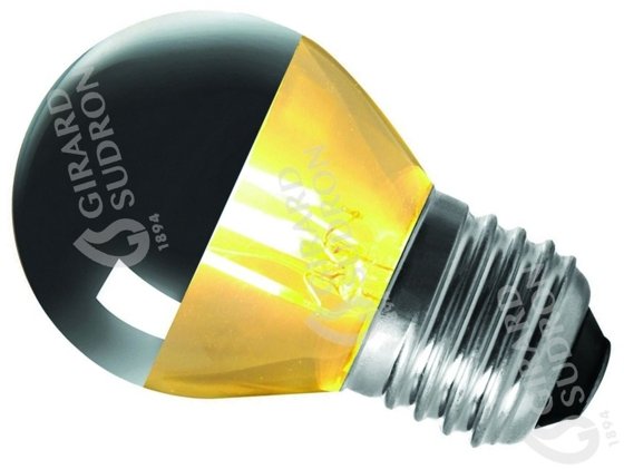Girard Sudron Filament Silver Cap 4w Edison Screw Very Warm White 350lm Dim G45 Golf Ball LED This is a Product image